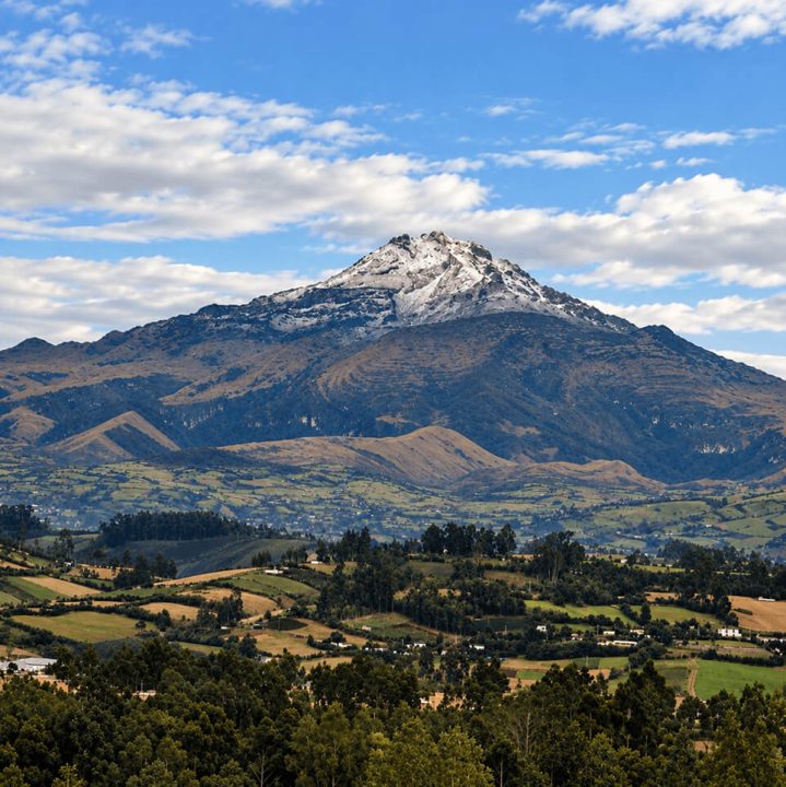 Volcán nevado del sur de Nariño